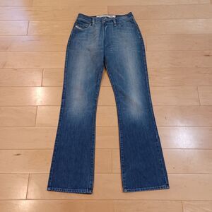 Diesel industry Fanker Jeans Mens 31x33 Blue Denim Slim Boot Cut Faded Italy